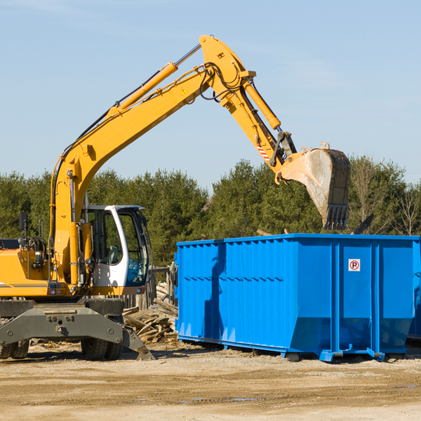 can i choose the location where the residential dumpster will be placed in Larrabee WI